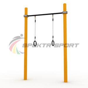 Купить Турник классический для занятий Воркаут с кольцами SP WRK-07 + Rings_76mm в Дмитровске 
